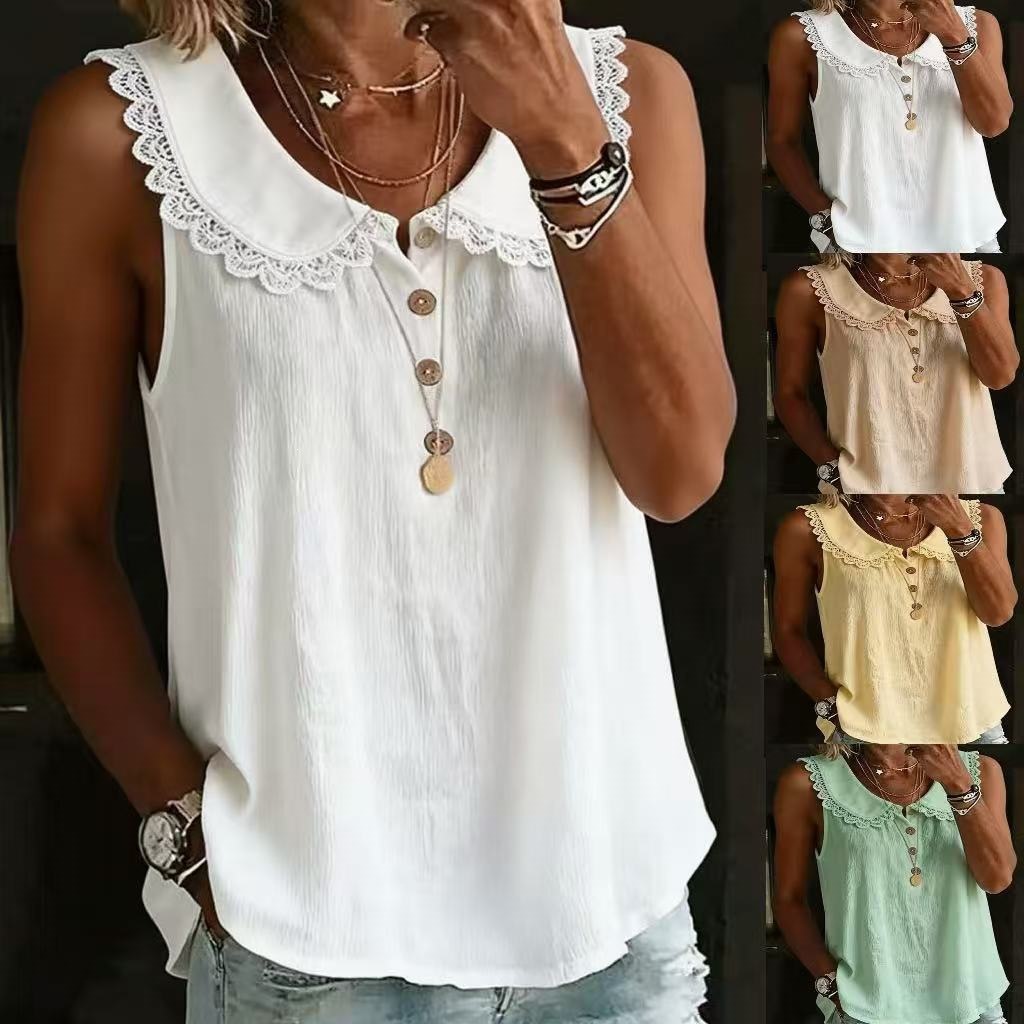 New 2026 Women's Summer Sleeve - Shirt Camp Collar 评论和价格
