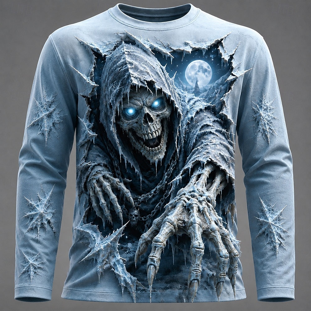 Halloween Men 3D Graphic Print - Tee Graphic Print 评论和价格