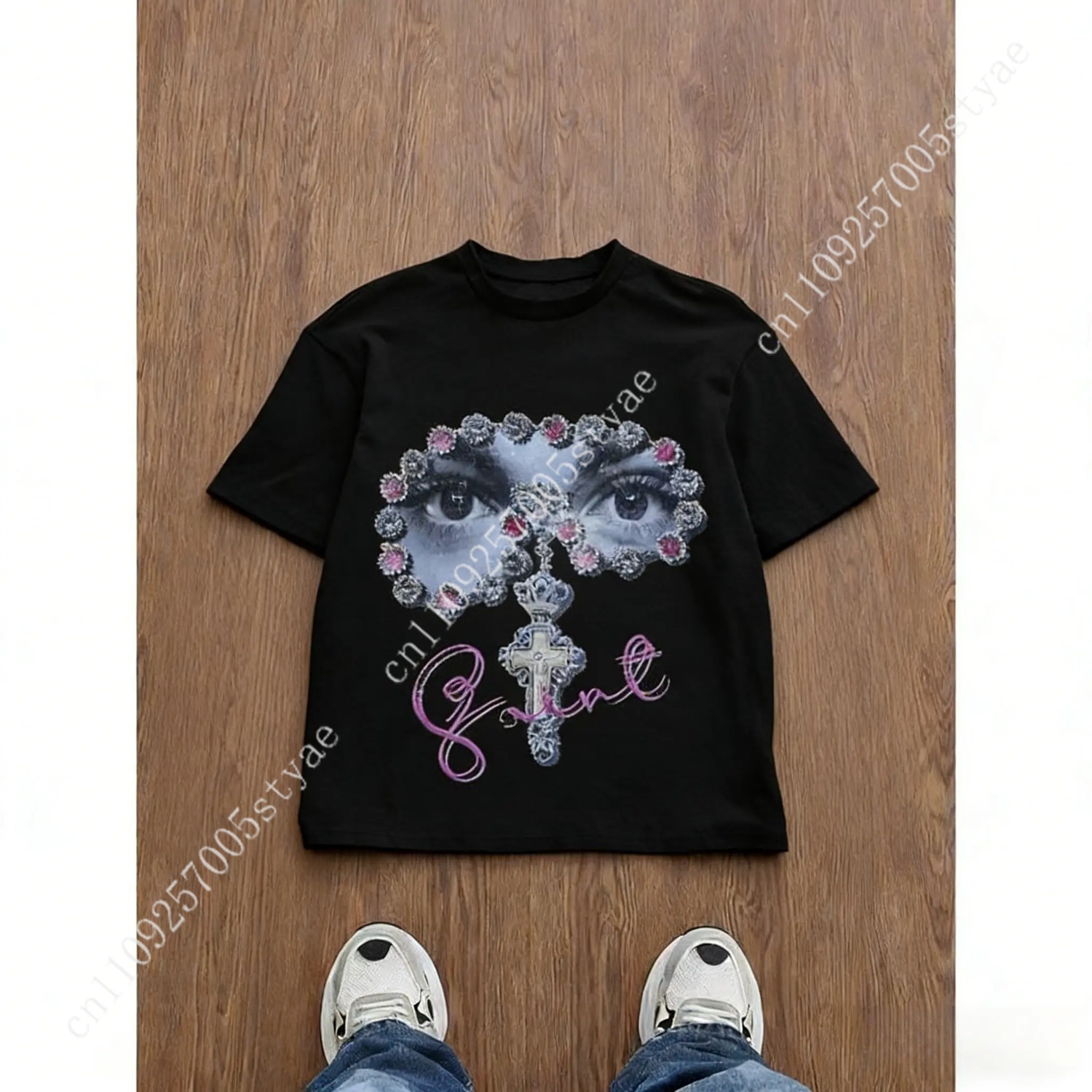 Men's Loose Fit Graphic Print  - Tee Graphic Print 评论和价格