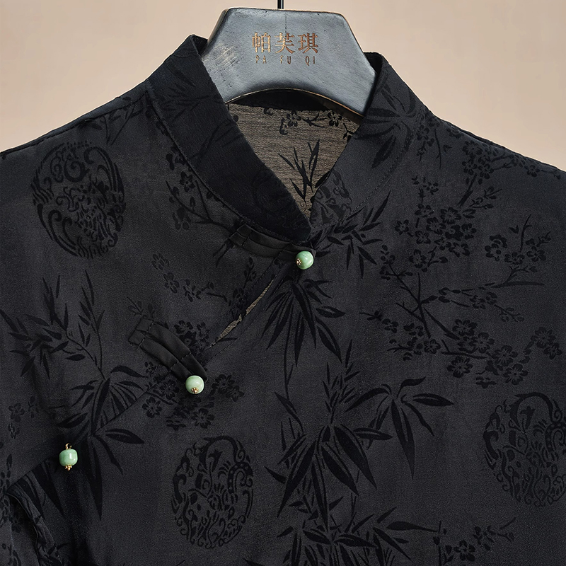 Retro Thin Shirt New Chinese S - Shirt Camp Collar 评论和价格