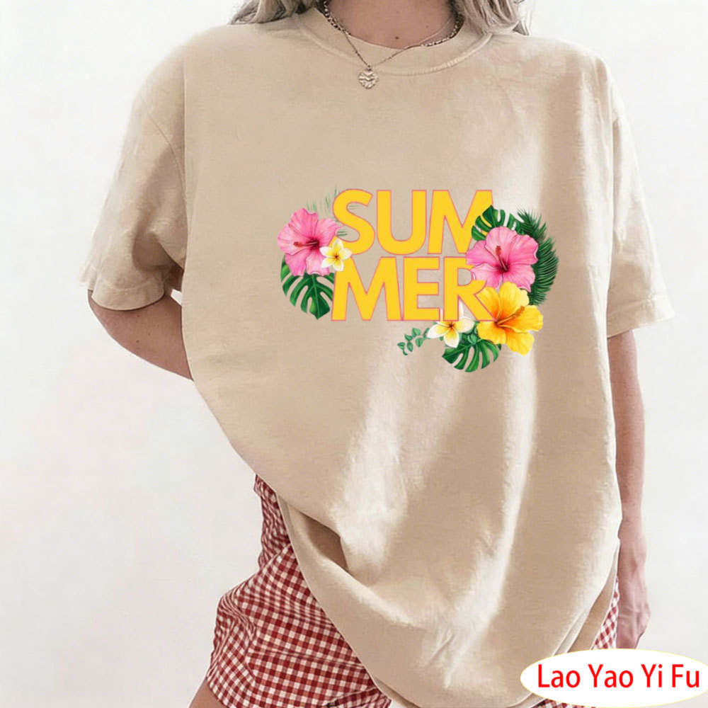 Summer Tropical Floral T-Shirt - Resort Shirt Floral 评论和价格
