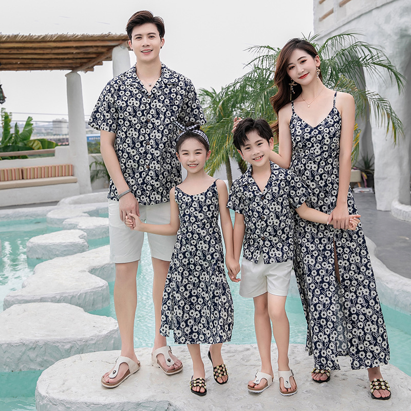 Family Matching Outfit Floral  - Resort Shirt Floral 评论和价格
